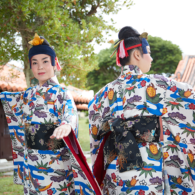 衣装（琉球舞踊・三線）｜BLANC JUJU｜沖縄の紅型
